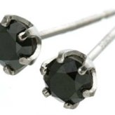 ピアス ブラックダイヤモンド 計0.4ct プラチナ PT900 レディース メンズ シンプル 一粒ダイヤ スタッドピアス ジュエリー アクセサリー ギフト プレゼント