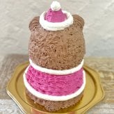 サンタくまさんの立体ケーキ　(お届けは12/21まで ) クリスマス クマ 可愛い ケーキ 立体  子供 人気 プレゼント  パーティー 12月