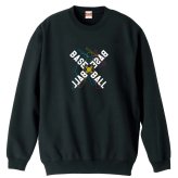 野球 トレーナー スウェット メンズ レディース ジュニア 裏パイル 練習着 おもしろ 名入れ おしゃれ 文字入れ無料 綿100% キッズ 大きいサイズ 「ネオンスタイルのクロスBASEBALL」 アートワークスコウベ 【送料無料】