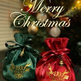 クリスマス ラッピング 巾着 バッグ 袋 リボン 贈り物 サプライズ 記念日 彼女 彼氏 プレゼント おしゃれ