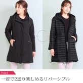 ダウンコート レディース ロング丈 リバーシブル 秋 冬 ブランド ダウン80% フード 弱はっ水 綿 大きいサイズ 軽量 ライト ダウン アウター コート 冬 30代 40代 50代 ミセス ギフト プレゼント 5F (08000193r)