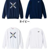 テニス トレーナー スウェット メンズ レディース ジュニア 裏パイル 練習着 おもしろ 名入れ おしゃれ 文字入れ無料 綿100% キッズ 大きいサイズ 「ネオンスタイルのクロスTENNIS」 アートワークスコウベ 【送料無料】