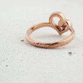 【サイズ展開3～17号】【15文字まで刻印◎】ハワイアンジュエリー リング ステンレス 刻印無料 オープンハート 指輪 サージカルステンレス ハート ピンクジルコニア ローズゴールド ピンク メンズ レディース ハワイアン 金属アレルギー対応