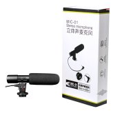 外付けマイク CYLMIC-01 一眼レフ　ミラーレス対応　ステレオ コンデンサーマイク　風切り音対策　対応:3.5mmマイク端子のカメラ 電源: DC3V 　約800時間　同梱内容(マイク×1、CR2電池×1、日本語説明書 ) 送料無料