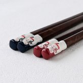 【名入れ 箸】若狭塗 手描きネコ 夫婦箸 ペア箸 プレゼント ギフト 箸 セット 名入れ おしゃれ 日本製 母の日 父の日 敬老の日 結婚祝  誕生日プレゼント お餞別 退職祝  伝統工芸・ 和遊感