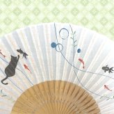 敬老の日 送料無料 名入れ 扇子 ねこあそび 差し袋セット ピンク 水玉 金魚 花柄 綿扇子 名前入り プレゼント 女性用 着物 浴衣 和小物 レディース 桜柄 和装 かわいい 記念品 ノベルティ 誕生日プレゼント 贈り物 ギフト おしゃれ お洒落 おすすめ /扇子/ ネコポス