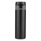 真空二重 ワンタッチボトル 300mL 黒 マグボトル 水筒 保温保冷 ボトル ワンタッチオープン【北海道・沖縄県・離島 配送不可】