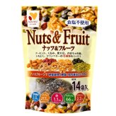 NUTS FIRST ナッツ&フルーツ 食塩不使用25g×14袋 350g 個包装 アーモンドくるみ黒大豆 かぼちゃの種いちじくクランベリー