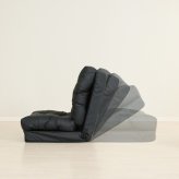 6通り使える座椅子 レザー調 ブラック・モカ 2色展開 フロアチェア リクライニング コンパクト 一人掛け おしゃれ シンプル 新生活 家具 インテリア 不二貿易