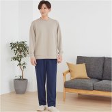 メンズ 裏起毛パンツ 通販 らくちんパンツ あったかズボン 防寒パンツ秋冬 スラックス 総ゴム ベルトループあり 前開きファスナー 総ゴムズボン ルームウェア ストレッチズボン 長ズボン ふんわり裏起毛 お出かけパンツ 寒さ対策 リラックスパンツ 部屋着