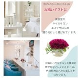 プリザーブドフラワーのアレンジメント 【RoseColored Gems】 大輪のバラをギュッと集めた華やかなアレンジメントは、 色の魅力とバラの美しさが伝わります。枯れない花のギフト クリアケース入り 誕生日 お祝い 記念日に おしゃれ
