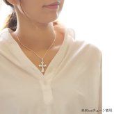 ハワイアンジュエリー ネックレス シルバー ペアネックレス 2本セット 刻印 無料 ジルコニアクロス 十字架 レトロ シルバー925 ギフトラッピング可能 長さ選べる カップル 夫婦 プレゼント ハロウィン 【品番：CG-SP2569P】
