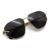 マックスマーラ サングラス MAX MARA MM0143/S 30A 59 サングラス ノーズパッド MM0143-30A-59 ゴールド ブラック ユニセックス