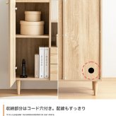 脚付きキャビネット 幅65cm×奥行31cm×高さ88.2cm コンパクト リビング キッチン 一人暮らし ナチュラル パーティクルボード MDF 天然木 メラミン 組立品 本や書類 小物なども纏めて収納いただけます 置き場所を取りません ブラウン