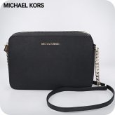 マイケルコース ショルダーバッグ レディース アウトレットブランド MICHAEL KORS ジェットセット アイテム 35T8GTTC9L-BK BLACK