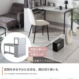 Ｌ字型棚付きワークデスク　幅１２０ｃｍ　パソコンデスク　ＰＣデスク　ラック付きデスク　Ｌ字　収納付き　収納　大容量　キャビネット