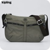 キプリング ショルダーバッグ レディース ブランド Kipling イゼラ ロゴ ワンポイント 無地 K02144-88D Green Moss 緑