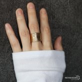 ステンレス 幾何学模様リング ごつめ メタルリング オープンリング ワイドリング ゴールド シルバー 指輪 太め 大きめ 存在感 お洒落 個性的 プチプラ 柄 レディース 女性 金属アレルギー対応