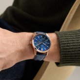 フォッシル FOSSIL 腕時計 メンズ PEARSON マルチファンクション アナログ ネイビーレザーウォッチ FS6196【2026 新作】