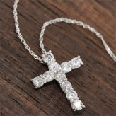 純プラチナ ダイヤモンド ネックレス 0.5ct クロス ペンダント プラチナ Pt999 十字架 ダイヤ ダイヤネックレス 天然ダイヤモンド レディース ジュエリー アクセサリー ギフト プレゼント 妻 彼女 記念日 誕生日
