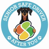 カーサイン 高齢者マーク SENIOR SAFE DRIVER ドーベルマン ステッカー シール 直径13cm 肉球 日本製 車