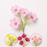 【2点セット】コスモス 造花 フェイクグリーン シルクフラワー かわいい 秋 デコレーション ディスプレイ インテリア 飾り アレンジメント 和モダン 人工観葉植物 秋桜