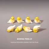 小鳥 置物 8個セット ミニチュア インコ オブジェ かわいい 鳥 フィギュア 卓上 飾り 車内アクセサリー デスク インテリア 癒し 雑貨 玄関 リビング プレゼント