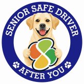 カーサイン 高齢者マーク SENIOR SAFE DRIVER ラブラドールレトリバー ステッカー シール 直径13cm 肉球 日本製 車