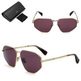 マックスマーラ サングラス MAX MARA MM0143/S 32Y 59 サングラス ノーズパッド MM0143-32Y-59 ゴールド パープル ユニセックス