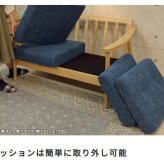 ソファ 座椅子 北欧風 天然木フレーム 1人掛け 幅73cm 肘付き ファブリック クッション取外し可能 ー 三人掛け 背もたれ リビング ダイニング 北欧 モダン シンプル おしゃれ ナチュラル ブルー グリーン ブラウン