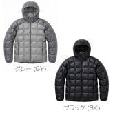 【2色×4サイズ】モンベル スペリオダウン パーカ Men's #1101659 ダウンジャケット メンズ 800FP EXダウン 軽量 239g フード付き インナーダウン ミドルレイヤー 防寒 保温 コンパクト 収納 登山 トレッキング キャンプ 旅行 ブラック グレー S M L XL 秋冬用
