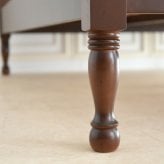 ベッド 寝具 アンティーク調 ヨーロピアン フレーム スノコ使用 フィレンツェ ダブル 高級 木製 マホガニー材 輸入家具 通気性 クラシック ＤＥＬＴＡソリッドブラウン