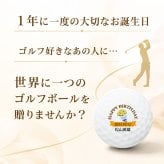 最短即日出荷！選べるボール  名入れゴルフボール 誕生日祝デザイン２球＋マーカーセット 化粧箱入り ギフトラッピング無料