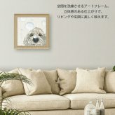 ベヴ・デイビス  バブル アートフレーム BD-09001 送料無料 犬 ドッグ アニマル 絵画 額装 壁掛け アートパネル ゲル加工 イギリス 女性作家