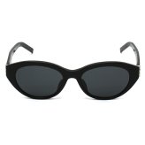 サンローラン Saint Laurent サングラス アジアンフィット UVカット アイウェア キャットアイ フォックス SL M148/F-001 メンズ レディース ユニセックス ブラック 国内正規品