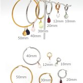 ピアス チャーム 付け替え ペンダントトップ 天然石 4面ドロップカット しずく型 【1個】 アクセサリー クォーツ ラピスラズリ ガーネット