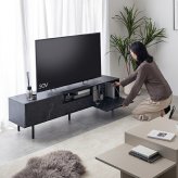 大理石柄テレビ台 幅150cm×奥行35cm×高さ42cm リビング パーティクルボード MDF スチール メラミン 組立品 ノイズレスなデザインが空間をスタイリッシュに演出します 小物やAV機器をまとめて整理可能 マーブルホワイト マーブルブラック 新生活