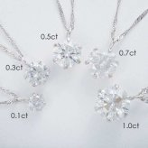 ダイヤモンド ネックレス 一粒 0.1ct K18 WG ホワイトゴールド ペンダント 鑑定書付 18金 6本爪 シンプル ジュエリー レディース アクセサリー プレゼント ギフト 記念日 誕生日