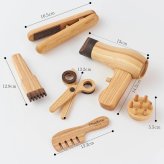 【SALE \9780→￥4980】【名入れ刻印無料】木製 おままごと 美容師 セット ヘアケア おもちゃ ごっこ遊び 知育玩具 女の子 子供 プレゼント 誕生日 クリスマス ラッピング対応 小学生 びようしつ 入園祝い ギフト おしゃれ おもちゃ 想像力育む