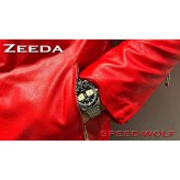 ジーダ ZEEDA スピードウルフ SPEED-WOLF PIANO BLACK 腕時計 メンズ メカニカルクォーツ クロノグラフ SPW-PBK
