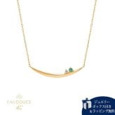 【無料ラッピング】  ヨンドシー 4℃ EAU DOUCE4℃【5月誕生石】K10 イエローゴールド ネックレス エメラルド ダイヤモンド レディース ブランド 正規品 新品 ギフト プレゼント 人気 おすすめ 誕生日 記念日 クリスマス 送料無料