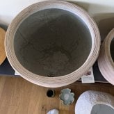 鉢カバー おしゃれ 大型 20号 17号 14号 丸型 マラッカ クリームウォッシュ RD S M L サイズ 高級 北欧 室内 屋内 観葉植物用 サボテン 特大 玄関 インテリア プランター 深型