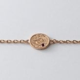 ハワイアンジュエリー ブレスレット つけっぱなし レディース 刻印 ステンレス 金属アレルギー ブランド 大人 シンプル オーバル ルビー ローズゴールドカラー ハワジュ サージカルステンレス クリスマス 誕生日 記念日 母の日 プレゼント テラグラティア Terra-gratia【lstb016rg】単品