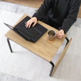 EZBO 2WAYテーブル(大) MBR ミディアムブラウン・オークナチュラル 2色展開 サイドテーブル ナイトテーブル ベッドサイド リビング コンパクト おしゃれ シンプル 新生活 家具 インテリア 不二貿易
