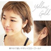 セカンドピアス つけっぱなし K18 K14 片耳 耳たぶ 明日が変わるキュービックジルコニア フクリン 金属アレルギー 【当店オリジナル】【全品1個ずつバラ売り】 プレゼント