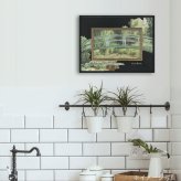 ユーパワー アートフレーム モネ 睡蓮の池と日本の橋 BA-04018 絵画 名画 絵 フレーム アート マスターピース 壁掛用