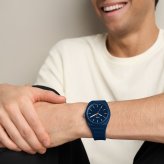 フォッシル FOSSIL 腕時計 メンズ EVERETT アナログ ネイビー シリコンウォッチ FS6177【2026 新作】
