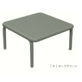 センターテーブル おしゃれ ローテーブル コーヒーテーブル ガーデンテーブル 屋外 正方形 FERNE フェルネ ブレネ 軽量3.5kg スタッキング 屋内屋外兼用 ポーランド製 樹脂 テラス ベランダ 庭 店舗 業務用 雨ざらし KOL-FX05