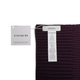 コーチ COACH WOVEN PATCH KNIT SCARF マフラー co100427-604 OXBLOOD パープル