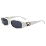 グッチ GUCCI サングラス グローバルフィット アイウェア UVカット レクタンギュラー GG1661S-003 メンズ レディース ユニセックス ホワイト+グレー 国内正規品